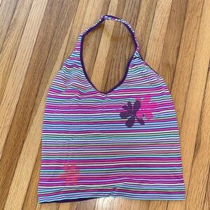 Body by Victoria Multicolor halter top. Size small